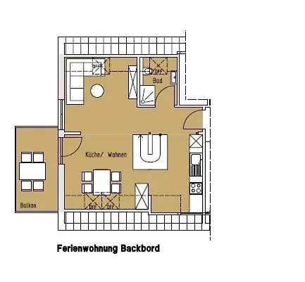 Apartment Strandhaus - Backbord Borkum